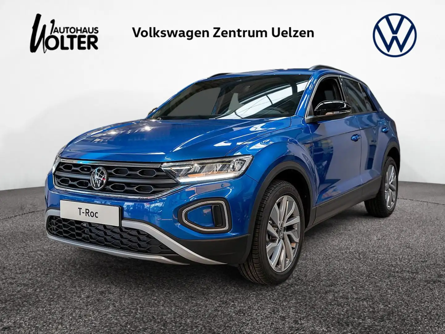 Volkswagen T-Roc 1.0 TSI Goal PDC SHZ NAVI AHK ACC LED Blau - 1