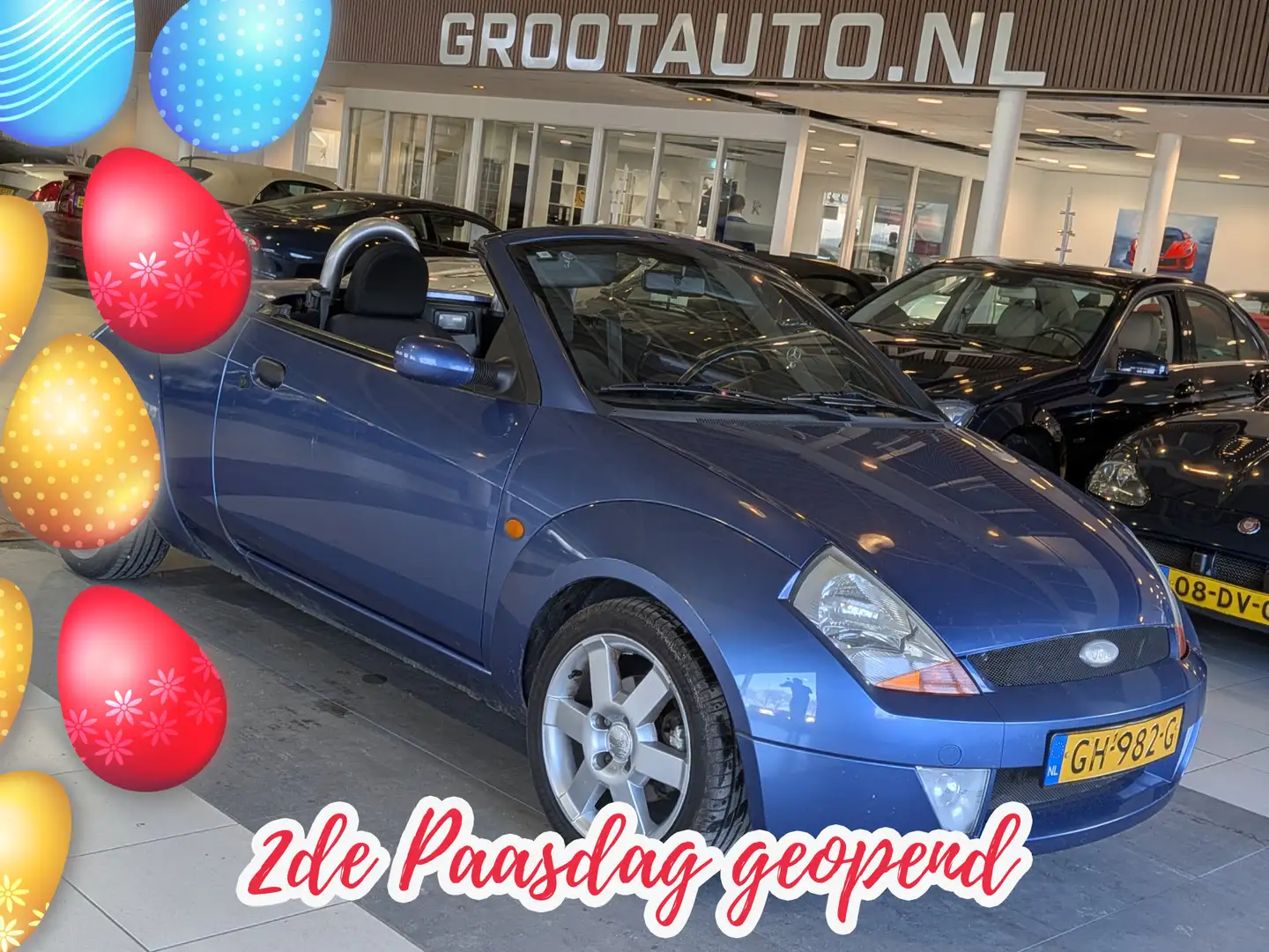 Ford Streetka 1.6 OPKNAPPER Lichtmetalen velgen, Stuurbekrachtig Blau - 1