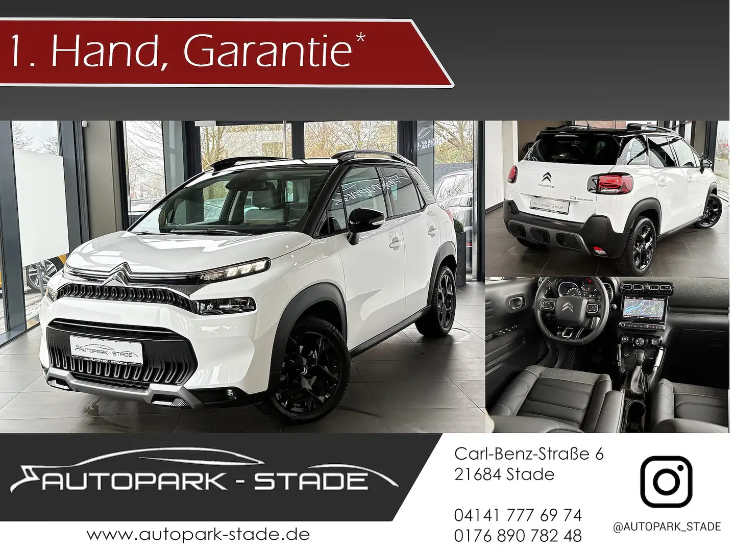 Citroen C3 Aircross Max Pure TECH 130 Auto Assist Kamera Weiß - 1