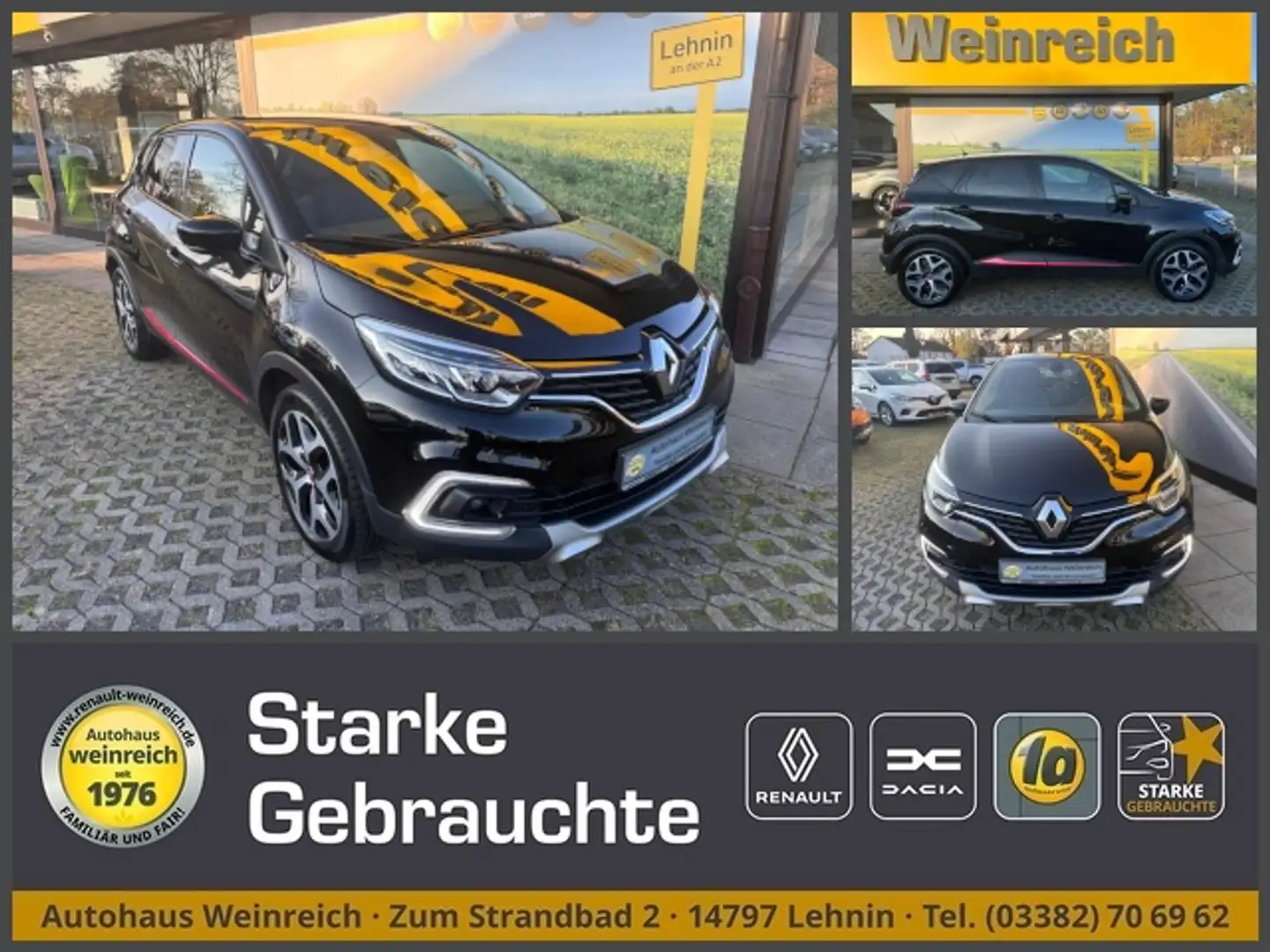 Renault Captur mit Klima, Navi & Sitzheizung Klima Navi Noir - 1
