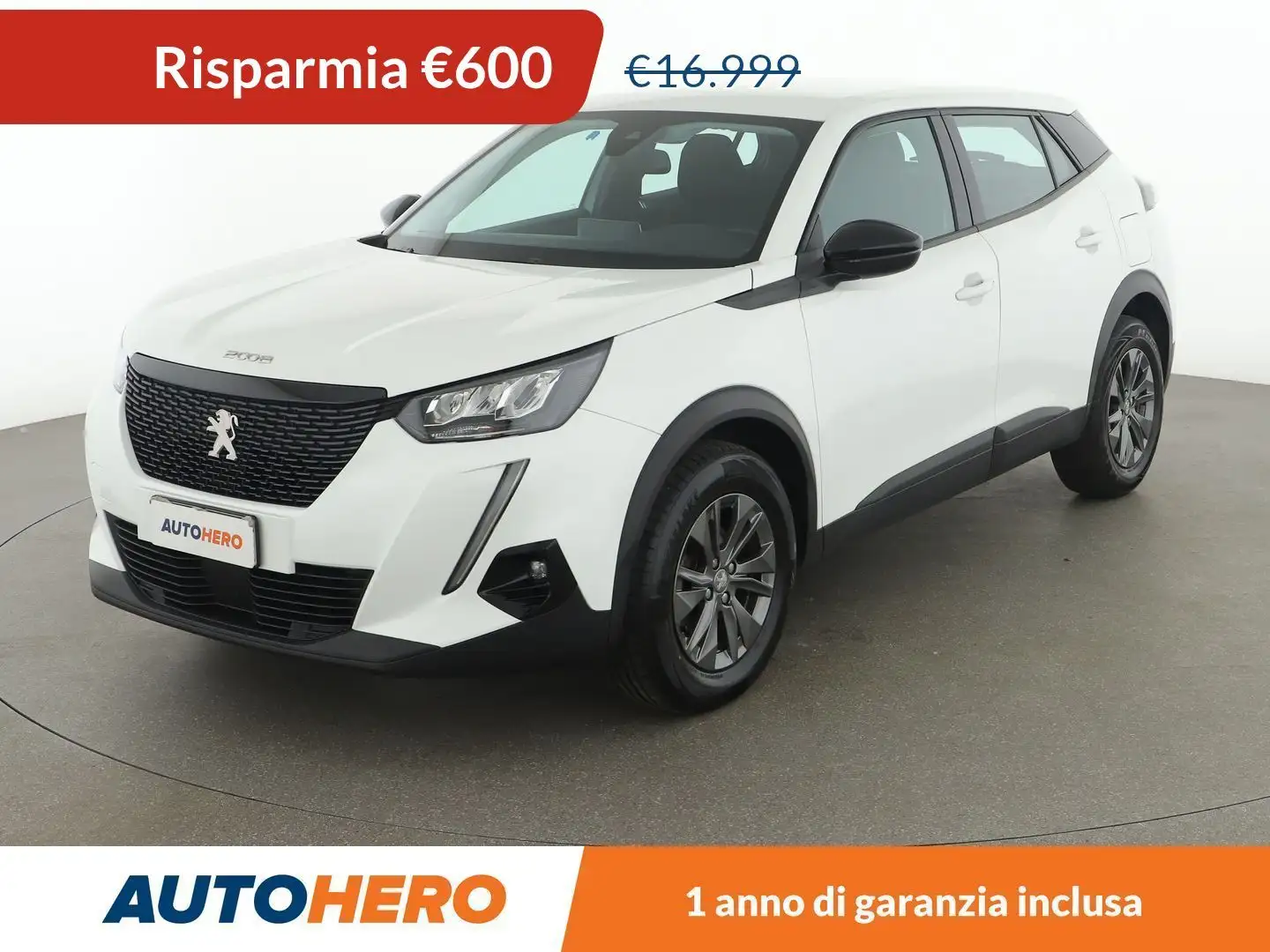 Peugeot 2008 1.2 PureTech Active Pack 100 CV Bianco - 1