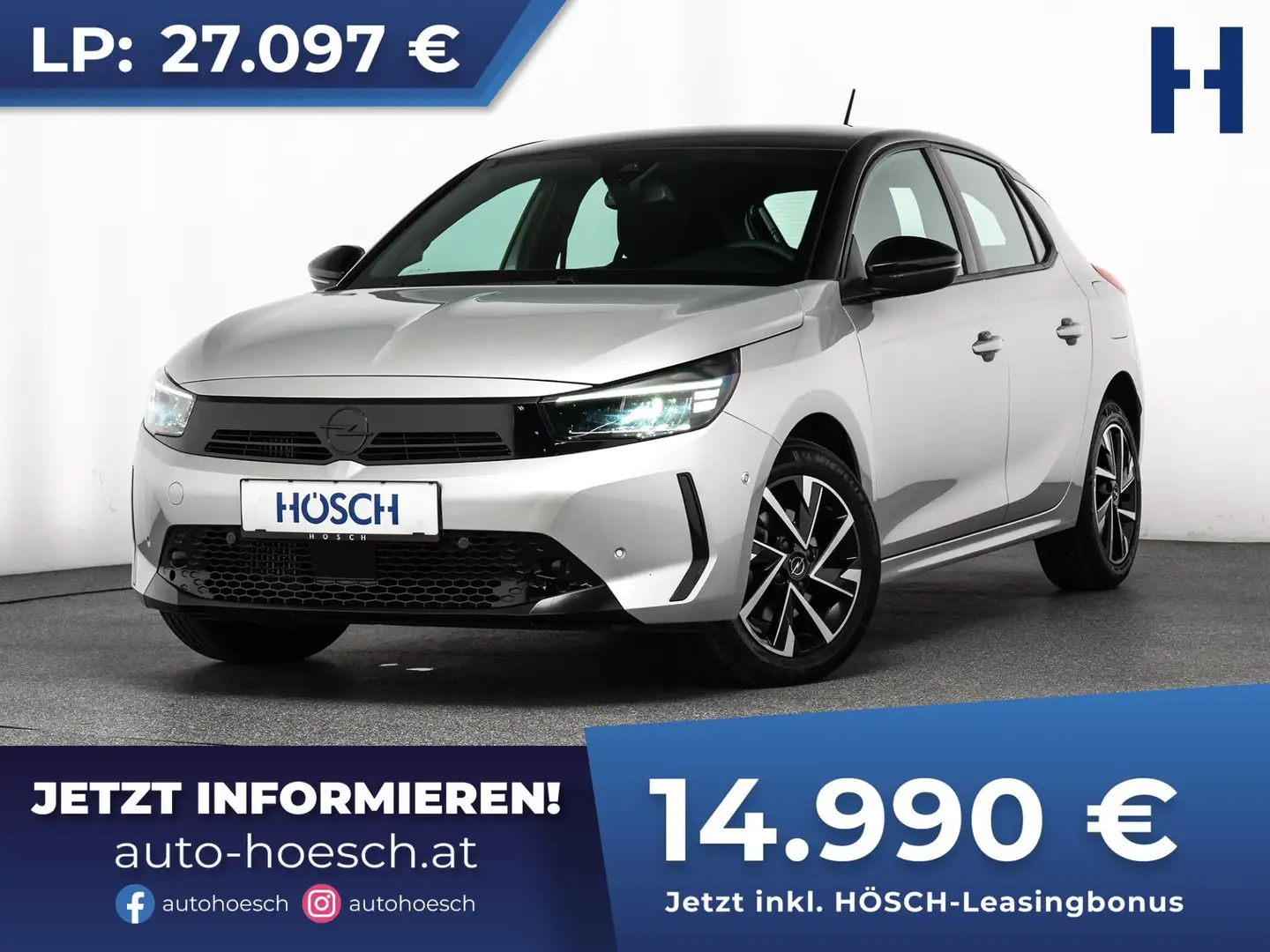 Opel Corsa 1.2 Turbo GS R-KAM CARPLAY VIRTUAL TOP-DEAL Silber - 1