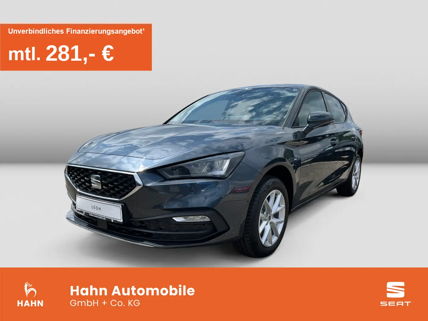 SEAT Leon Style 1.5 eTSI 110 kW (150 PS) DSG Nav AHK. Grau - 1