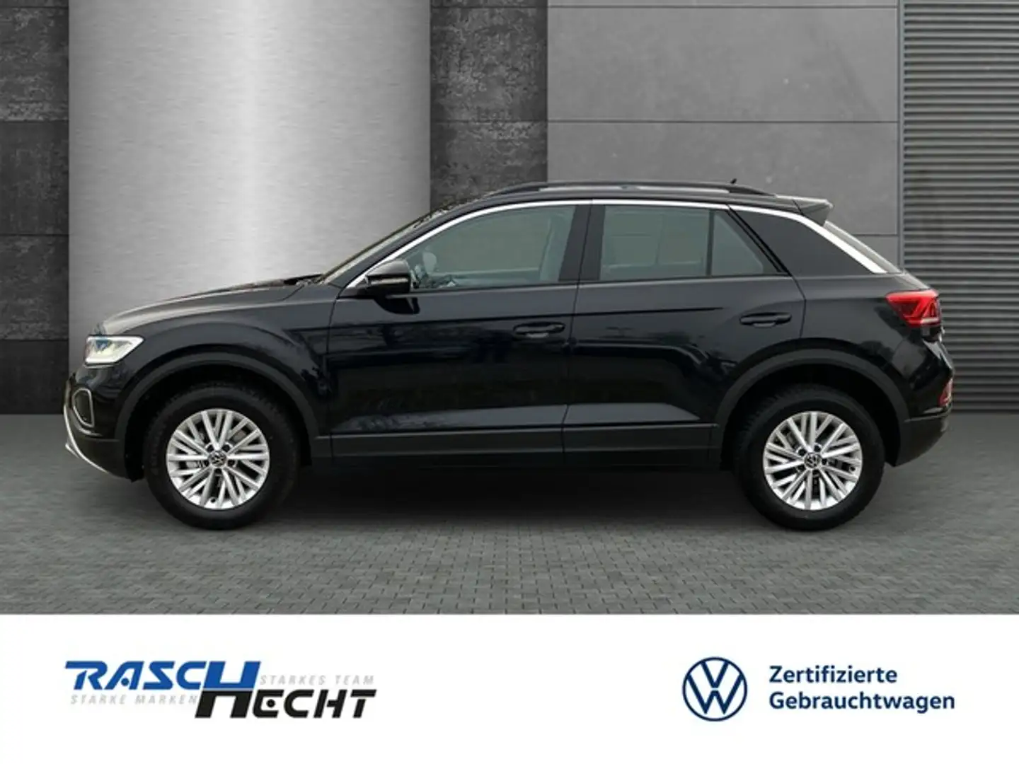 Volkswagen T-Roc Life 1.0 TSI*LED*NAVI*STANDHZG*5 J. GAR* Zwart - 2