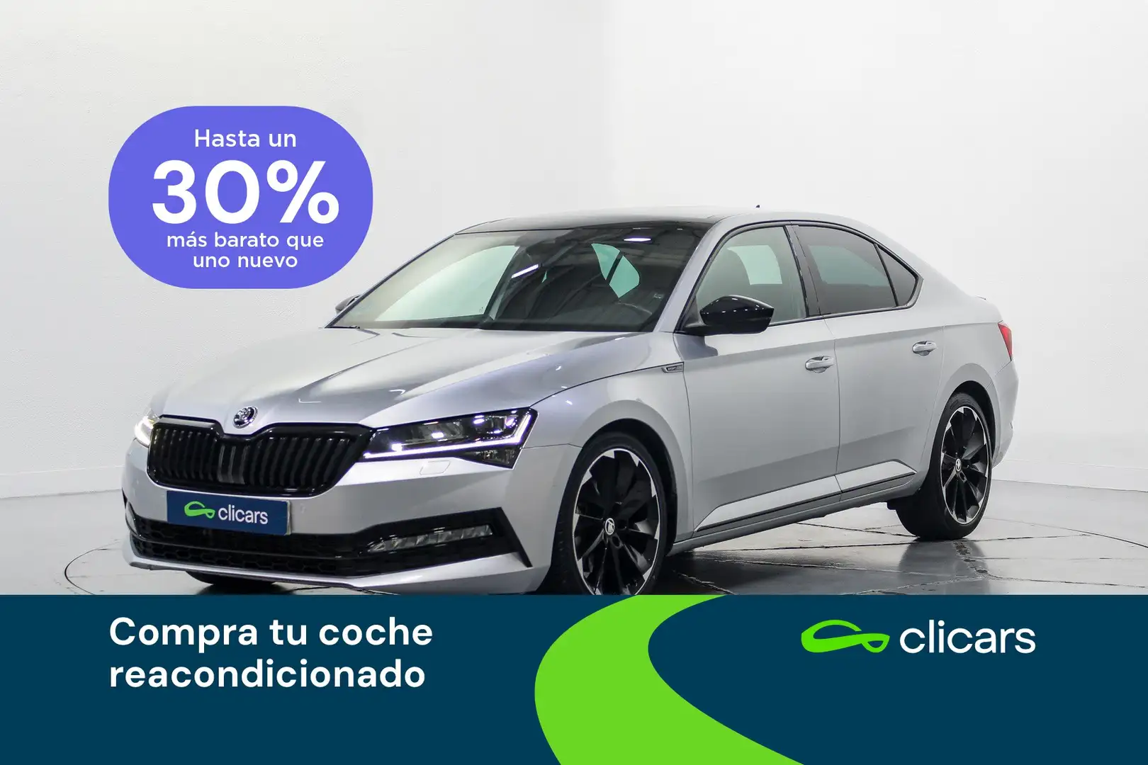 Skoda Superb 2.0TDI AdBlue SportLine DSG 110kW Argent - 1