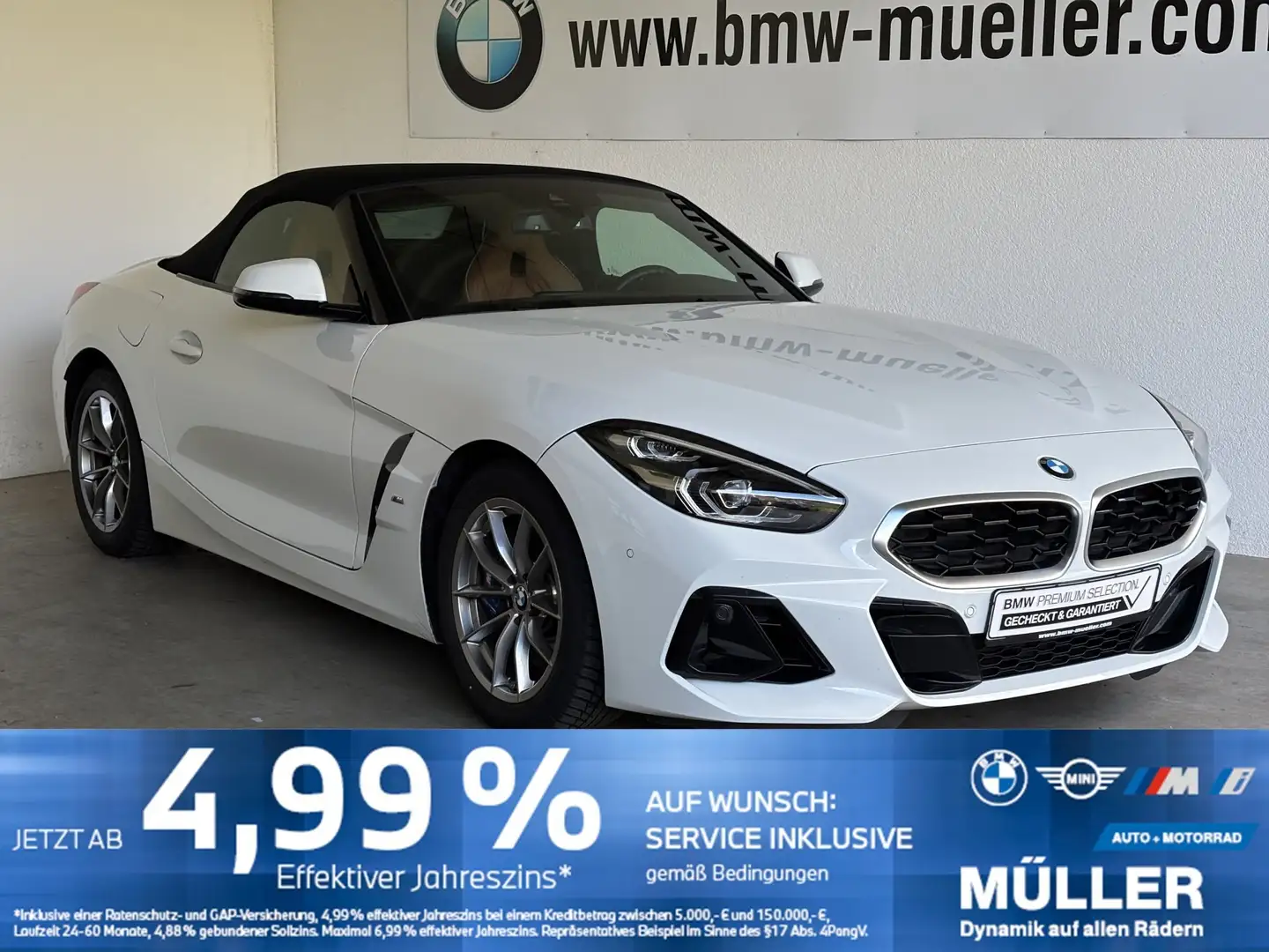 BMW Z4 sDrive30i SAG M Sport ACC/HUD/MEMO/CAM/HiFi Weiß - 1