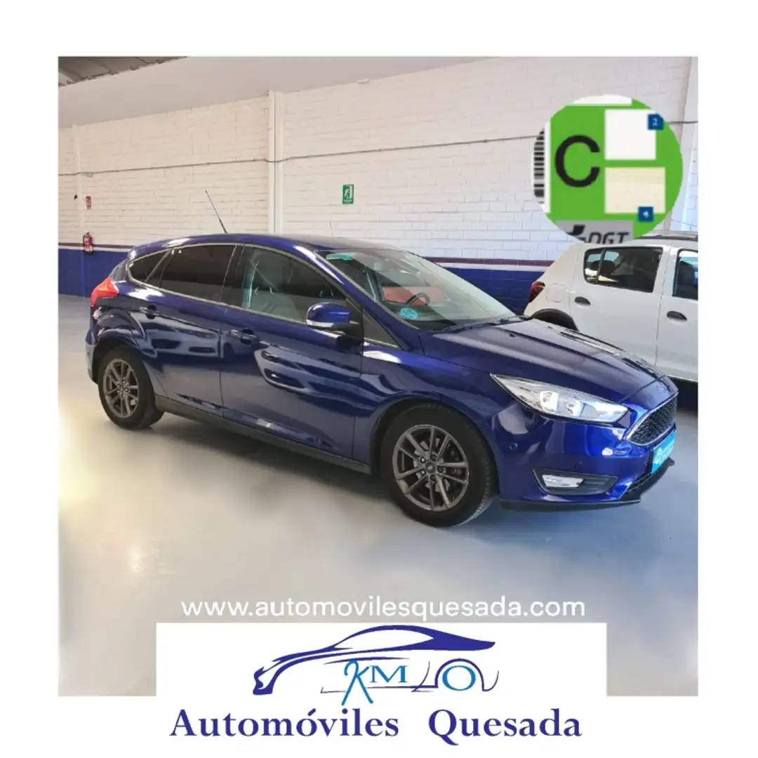 Ford Focus 1.0 Ecoboost Auto-S&S Trend+ 125 Bleu - 2