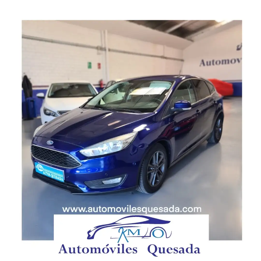 Ford Focus 1.0 Ecoboost Auto-S&S Trend+ 125 Bleu - 1