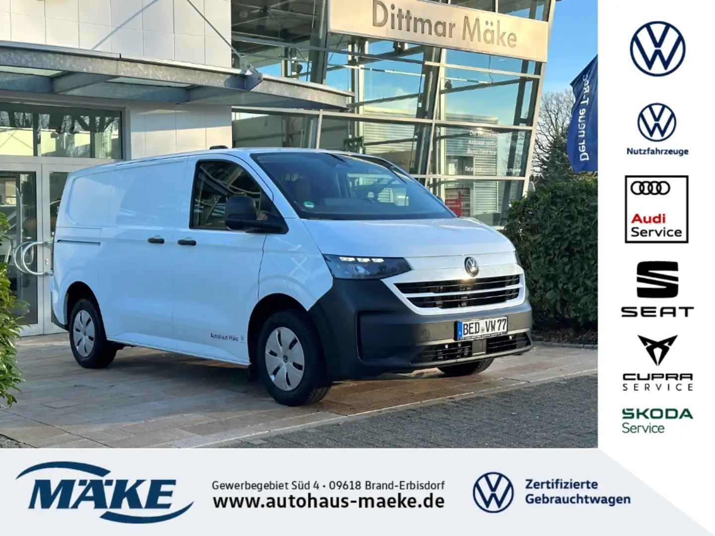 Volkswagen T7 Transporter Kasten 2.0 TDI PDC FAP+ LED RFK V-AHZV White - 1