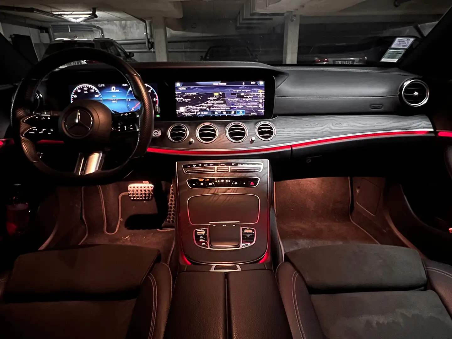 Mercedes-Benz E 220 Classe E 220 d 9G-Tronic AMG Line Noir - 2