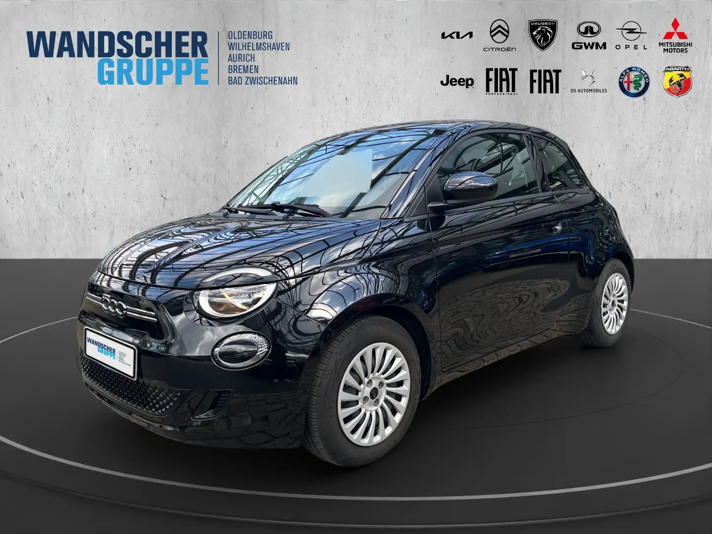 Fiat 500e Action 23,8 kWh Klima+SHZ+Carplay Schwarz - 1