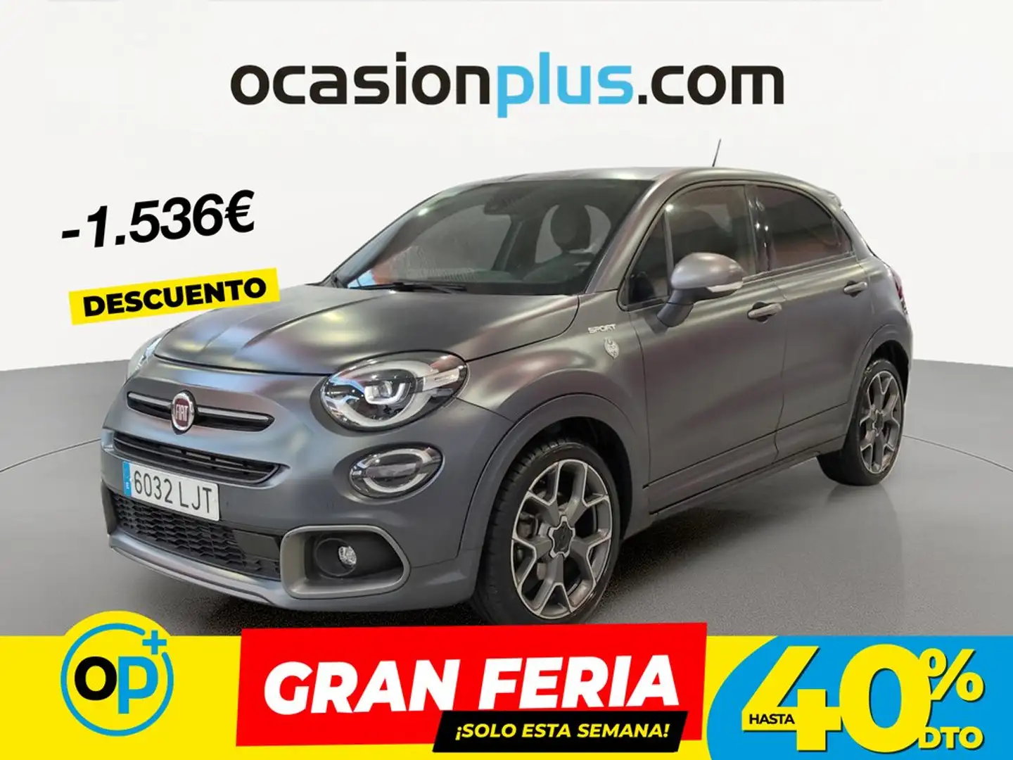 Fiat 500X 1.3 Firefly S&S Sport DCT 4x2 Gris - 1
