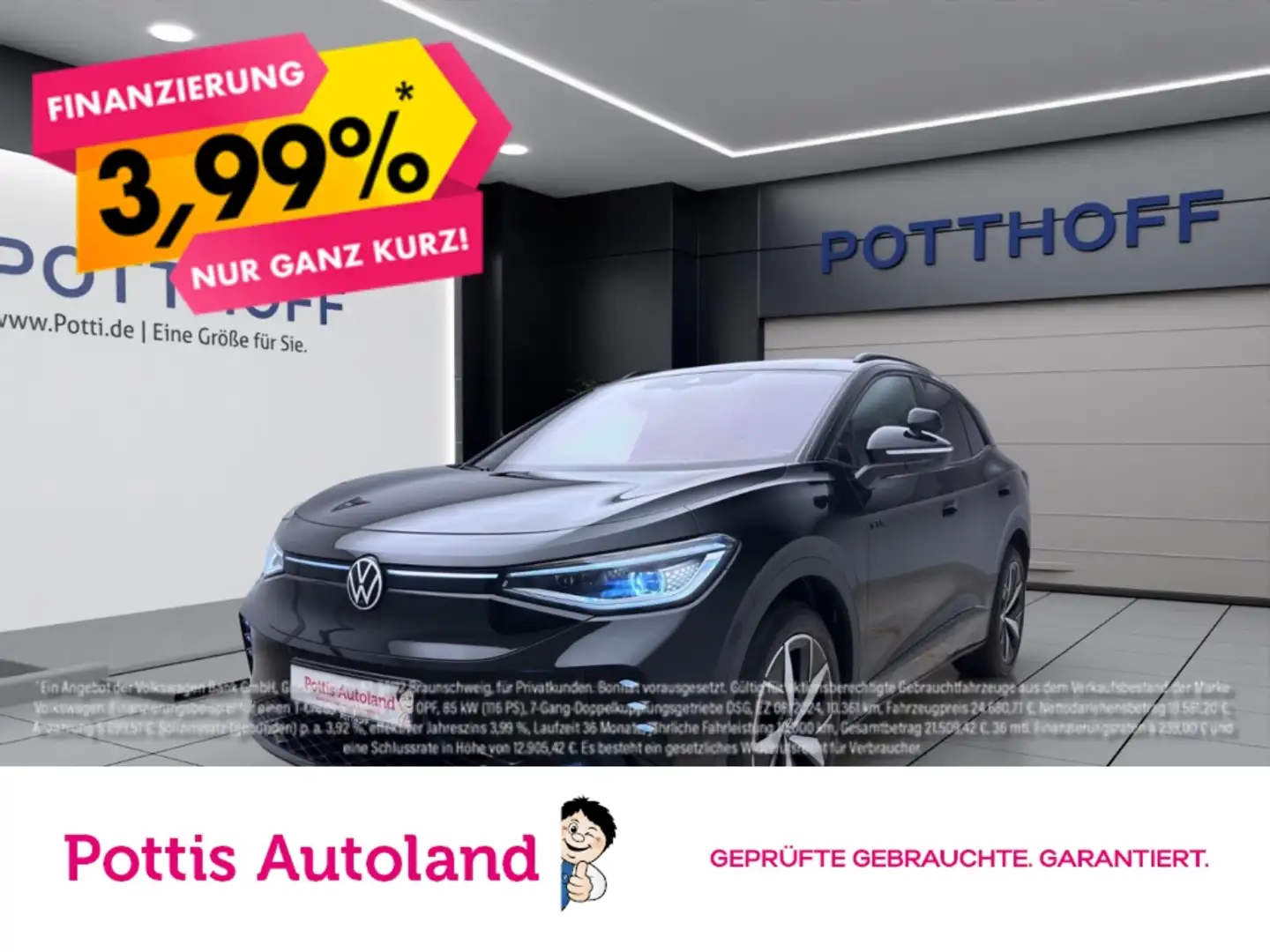 Volkswagen ID.4 4M GTX AHK NAVI IQ.LIGHT KAMERA Schwarz - 1