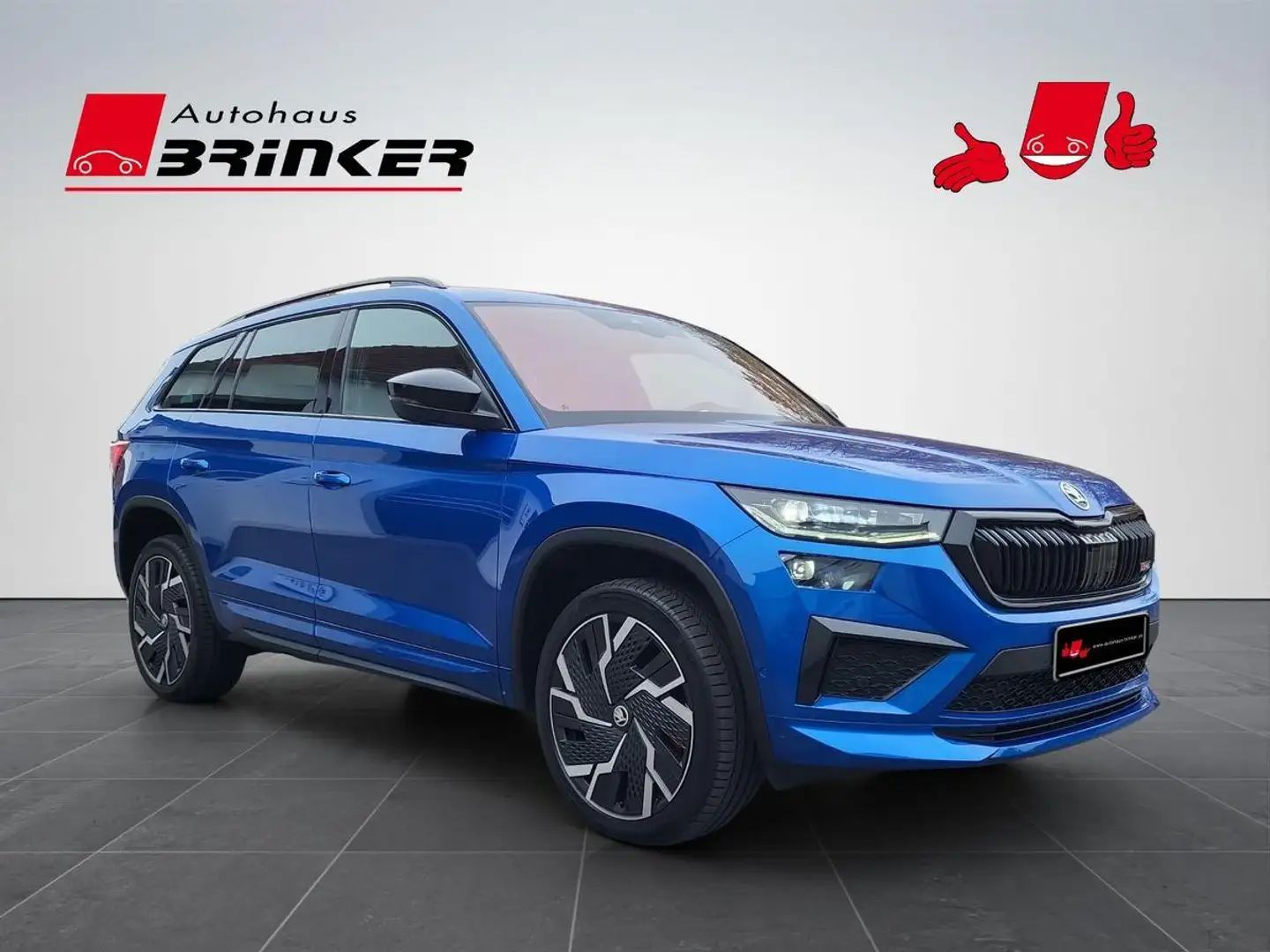 Skoda Kodiaq RS 2.0 TSI DSG 4x4 SmartLink AHK SHZ LED Blauw - 1