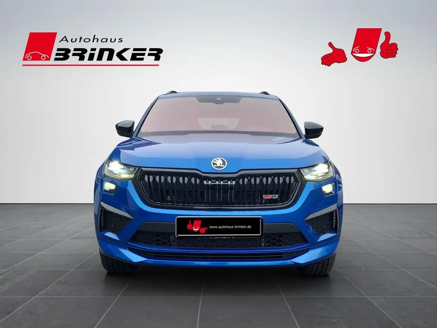 Skoda Kodiaq RS 2.0 TSI DSG 4x4 SmartLink AHK SHZ LED Blauw - 2