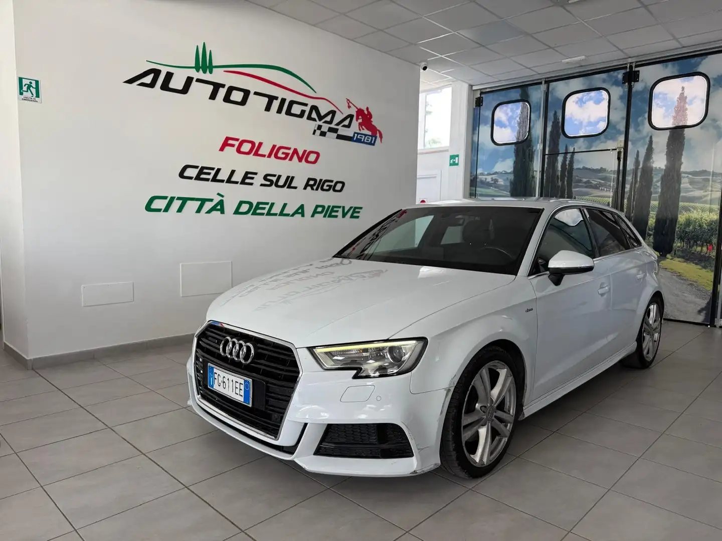 Audi A3 A3 Sportback 2.0 tdi S-LINE quattro 184cv s-tronic Blanco - 1