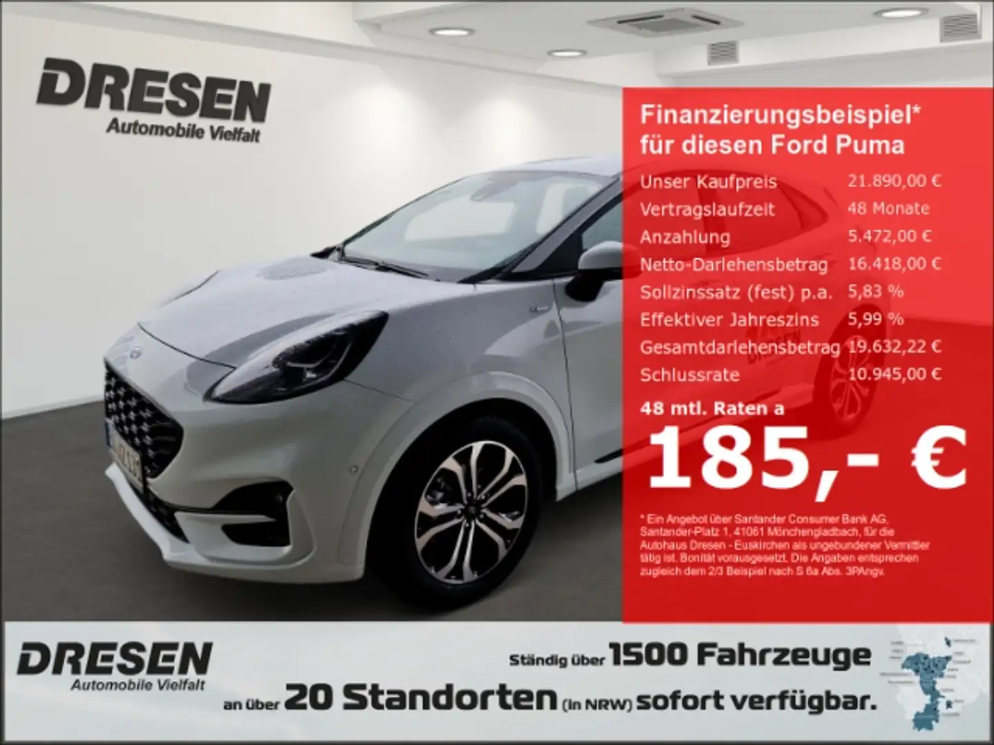 Ford Puma 1.0 ST-Line Navi/Winterpaket/Klimaautomatik/Carpla Wit - 1