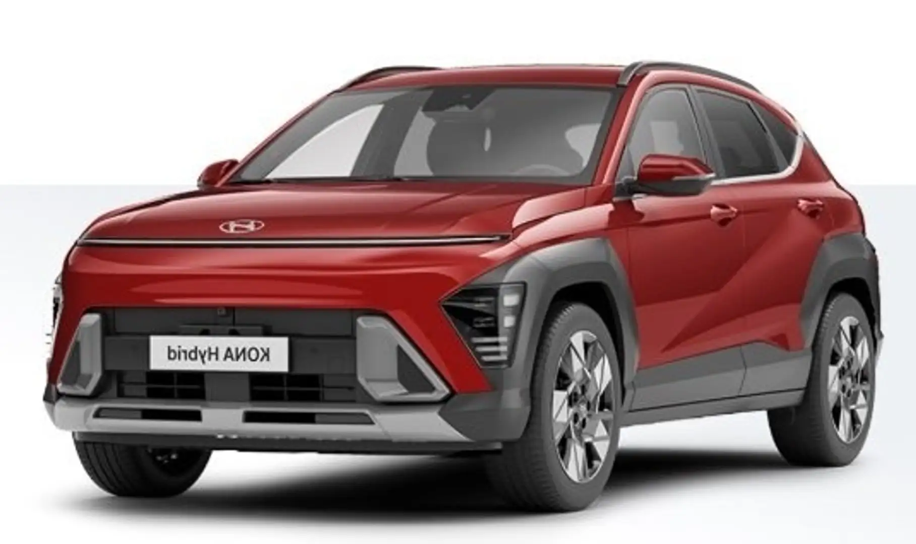 Hyundai KONA 1.6 GDI HEV Premium Sky |DIRECT LEVERBAAR| Rood - 1