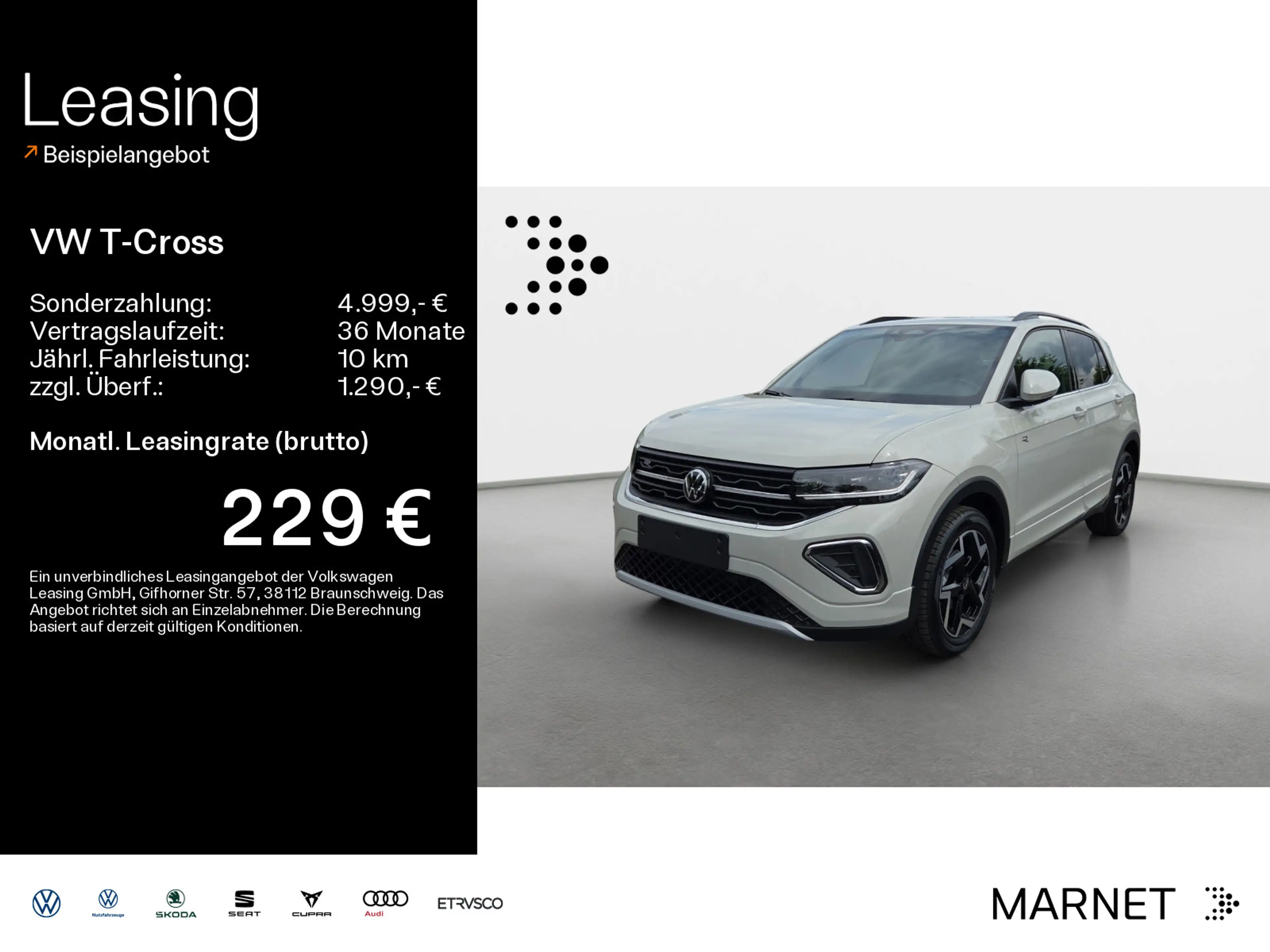 Volkswagen T-Cross 1.0 TSI DSG R-Line NAV*RFK*APP*LED*17Z*