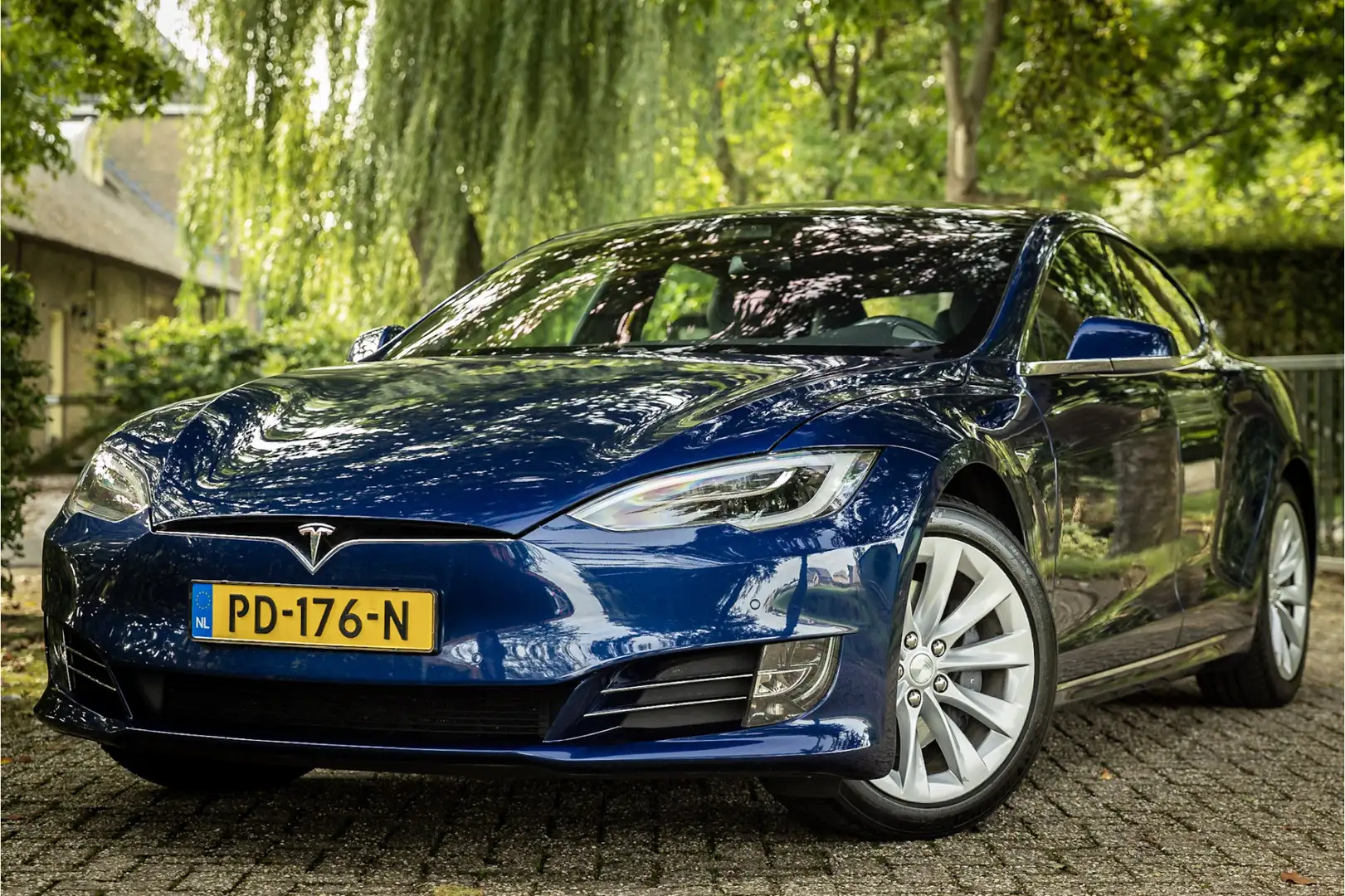 Tesla Model S 90D incl BTW Enhanced Autopilot Luchtvering Blauw - 1