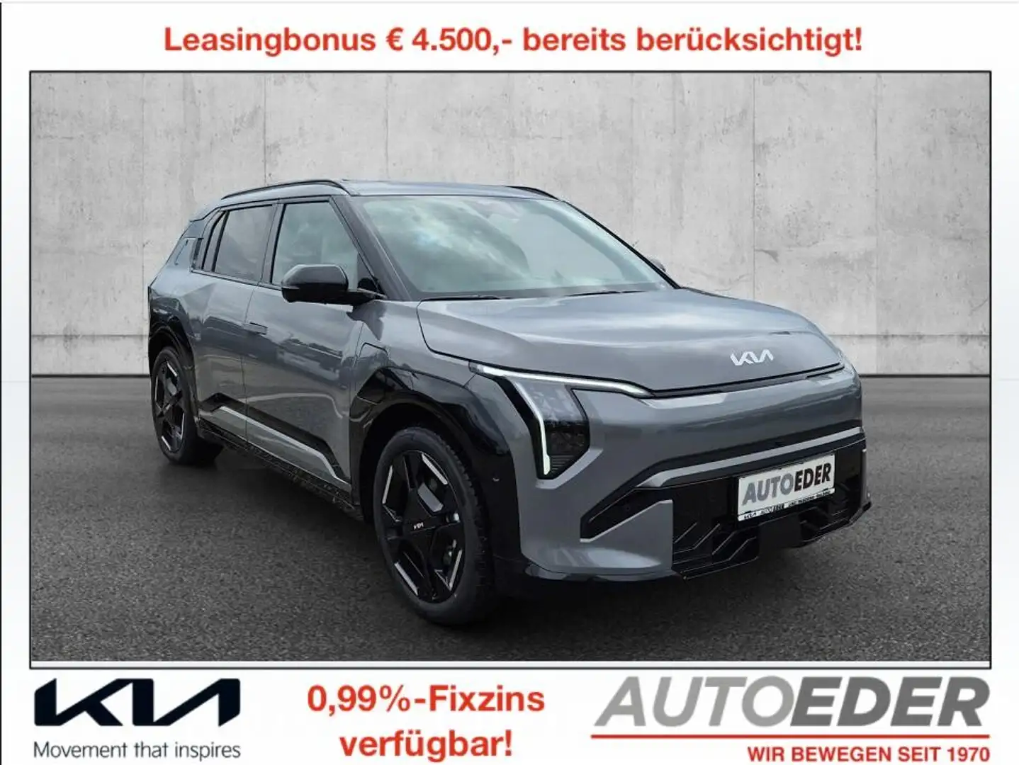 Kia EV3 FWD 81,4kWh Long Range GT-Line Grau - 1