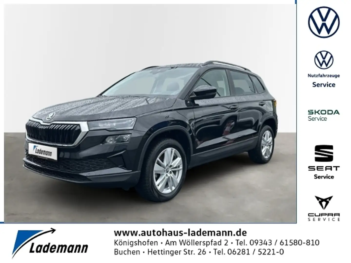 Skoda Karoq 1.5 TSI Selection LED+NAVI+RFK+ACC+PDC+SHZ Schwarz - 1