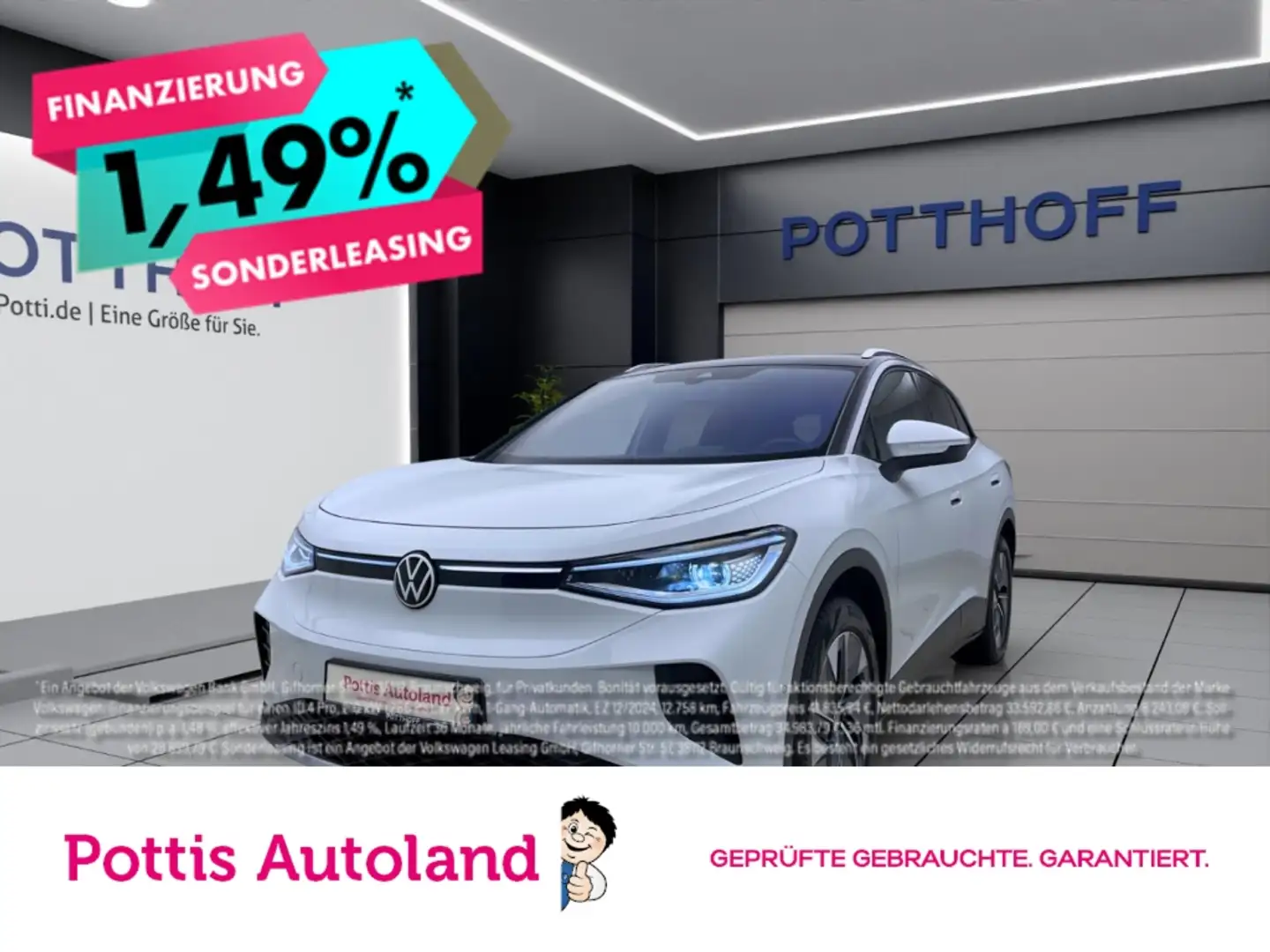 Volkswagen ID.4 PURE PERFORMANCE MATRIX NAVI KLIMA SHZG Weiß - 1