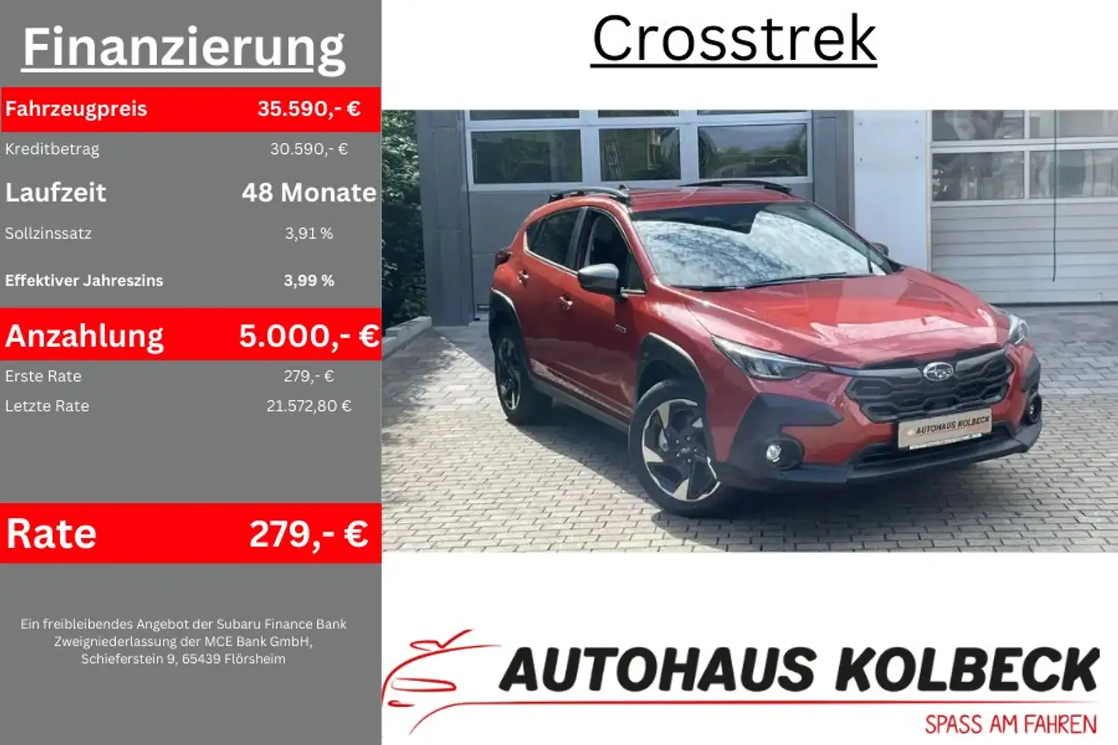 Subaru Crosstrek 2.0ie Lineartronic Comfort MY24 Orange - 1