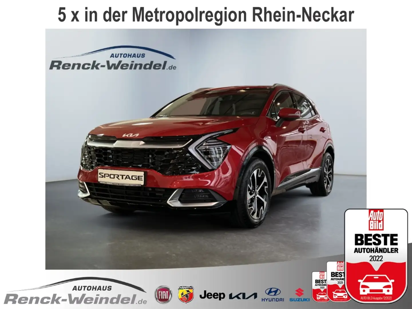 Kia Sportage Spirit Navi Rückfahrkam. e-Sitze Keyless Totwinkel Červená - 1