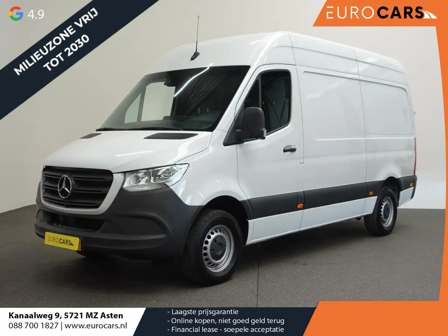 Mercedes-Benz Sprinter 315 CDI Aut 9G-Tronic L2H2 PRO Airco MBUX Navi Ada Blanc - 1