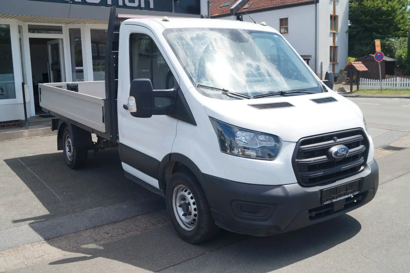 Ford Transit Pritsche 350 L2*Leder*Klima*3-Sitzer*AHK Weiß - 2