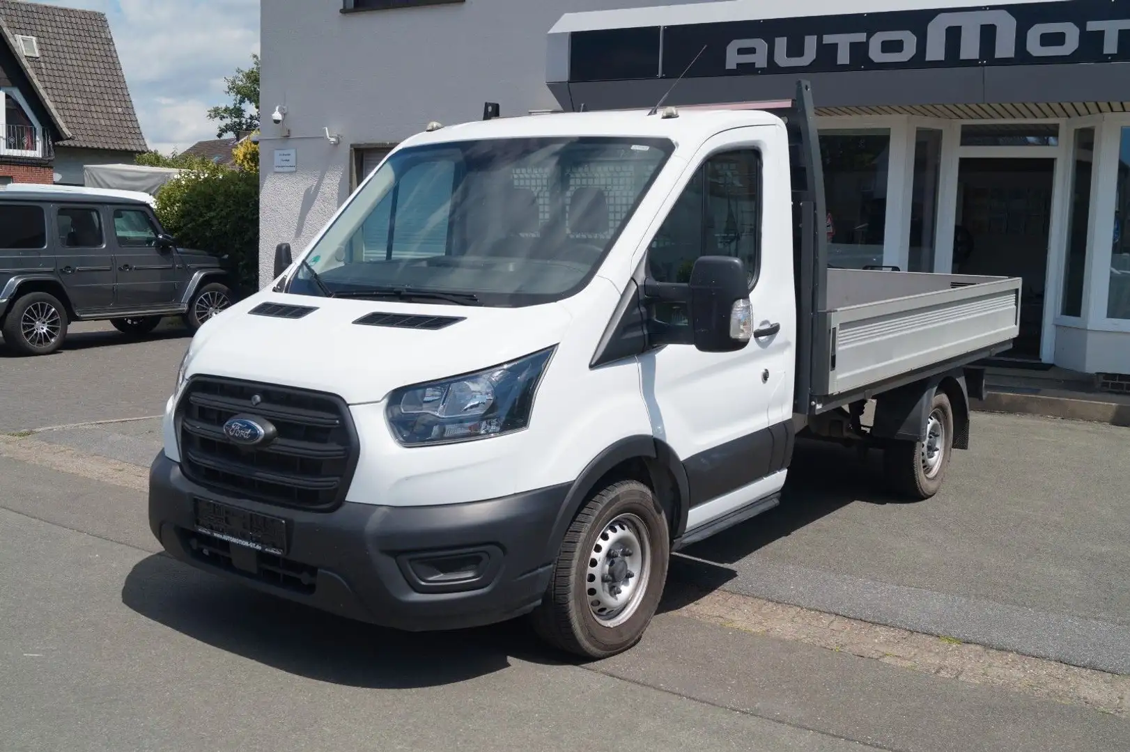 Ford Transit Pritsche 350 L2*Leder*Klima*3-Sitzer*AHK Weiß - 1