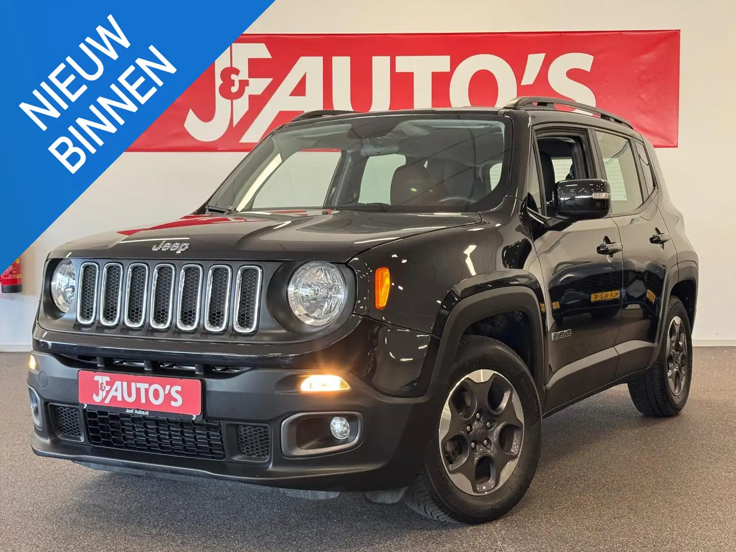 Jeep Renegade 1.4 MultiAir Longitude ECC AIRCO, CRUISE, ELEC PAK Zwart - 1