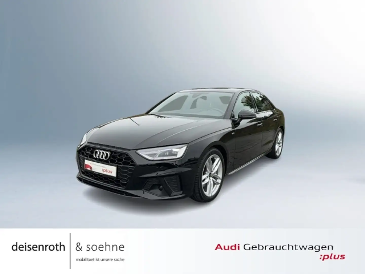 Audi A4 Limousine S line 40 TDI qu AHK/Kam/Nav/18''/PBox/S Schwarz - 1