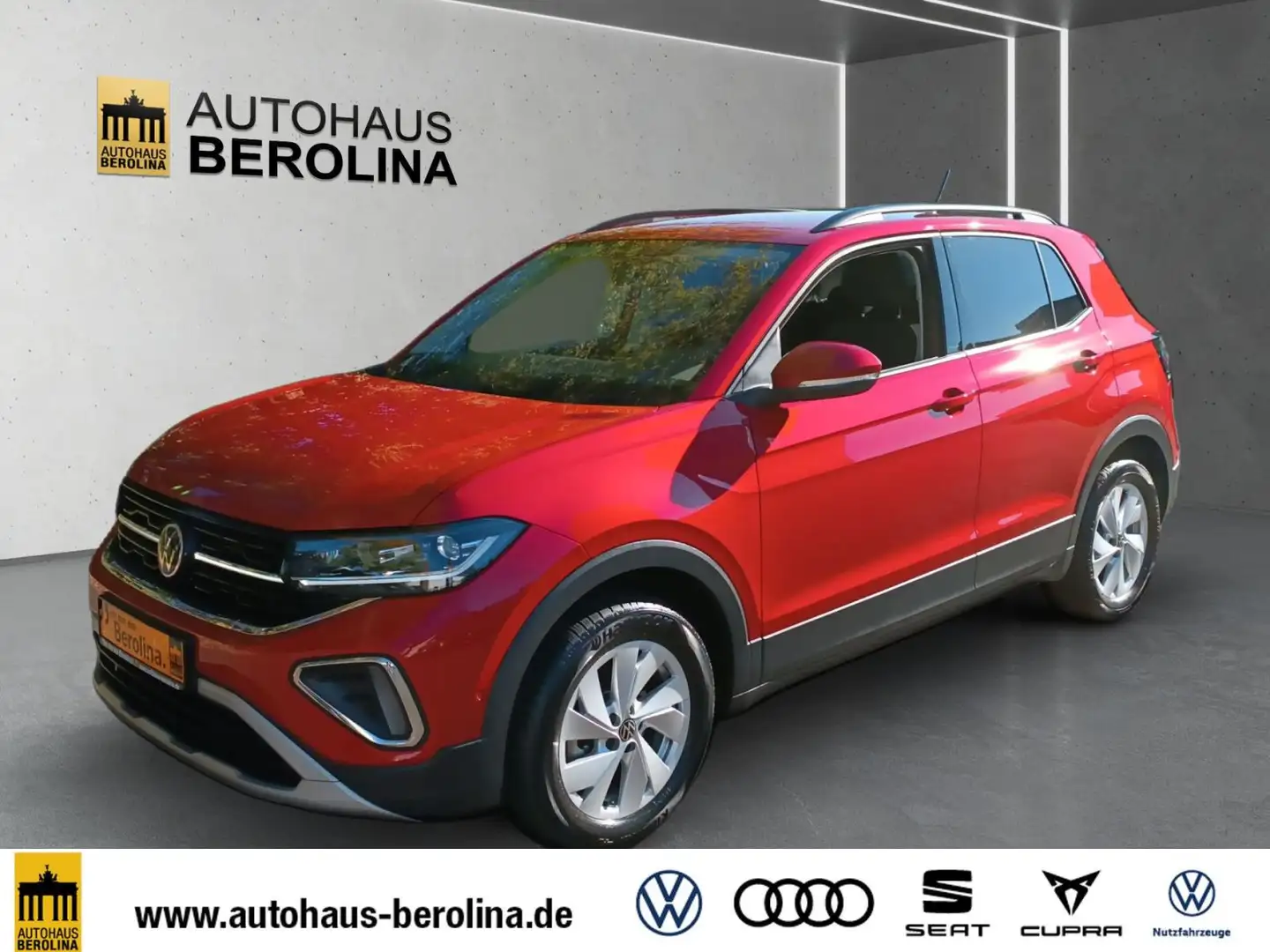 Volkswagen T-Cross 1.0 TSI Life DSG *IQ-MATRIX*ACC*NAV*SHZ* Rosso - 2