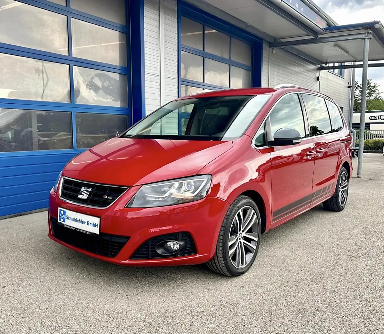 SEAT Alhambra FR 2,0 TDI DSG 4WD,AHK,7 Sitze, el.Schiebetüren... Roşu - 1