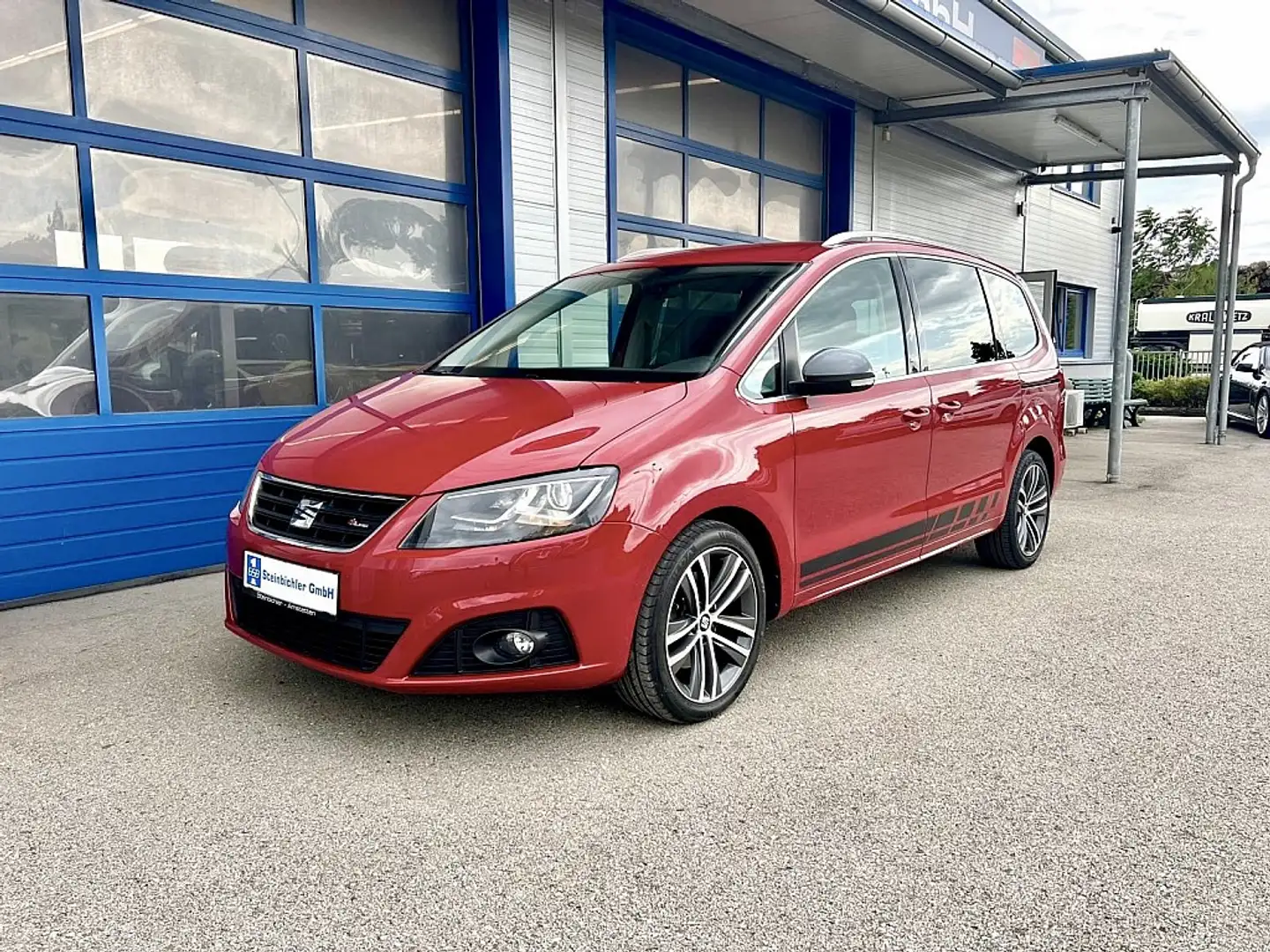 SEAT Alhambra FR 2,0 TDI DSG 4WD,AHK,7 Sitze, el.Schiebetüren... Roşu - 2