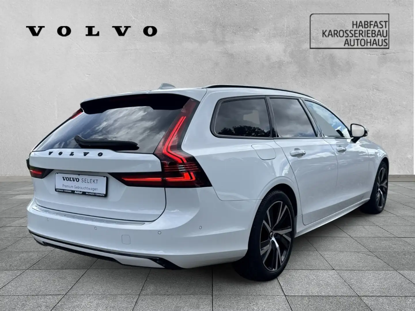 Volvo V90 R-Design Recharge Plug-In Hybrid AWD T6 Twin Engin Blanc - 2