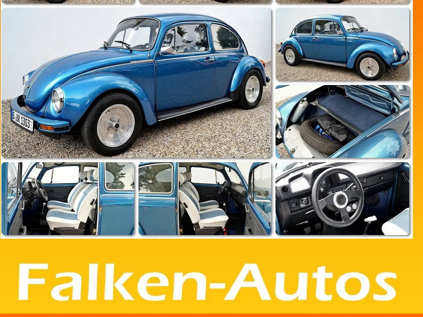 Volkswagen Käfer 1303 -SUPER ZUSTAND+HISTORIE+50 JAHRE JUBILÄUM- Blue - 1