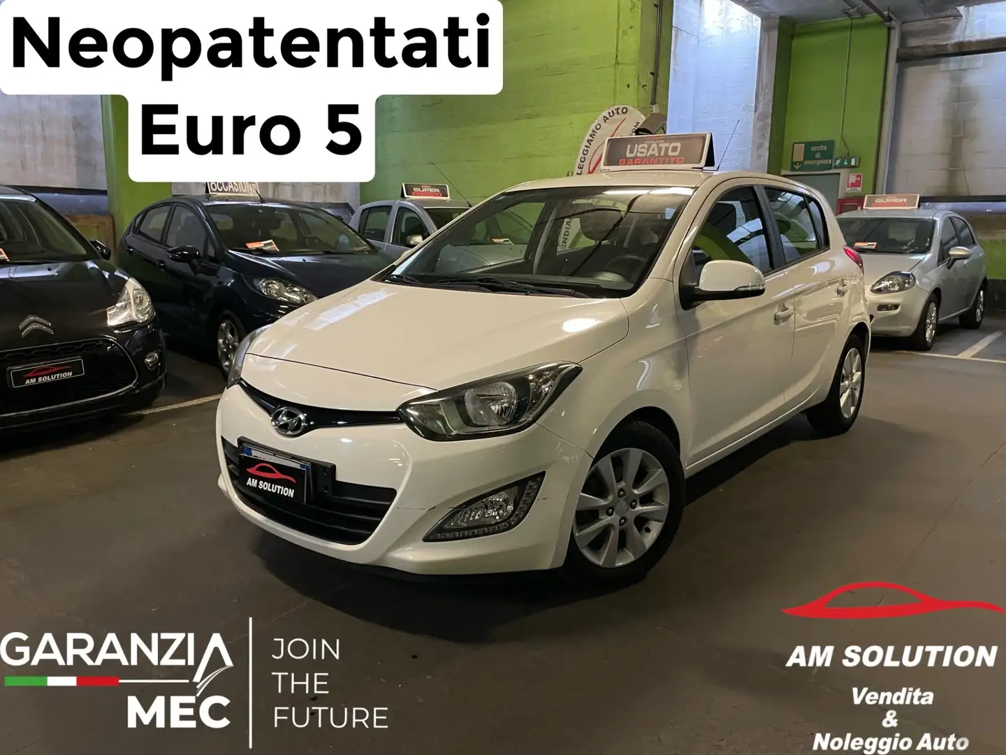 Hyundai i20 1.2 Neopatentati Euro 5 Wit - 1