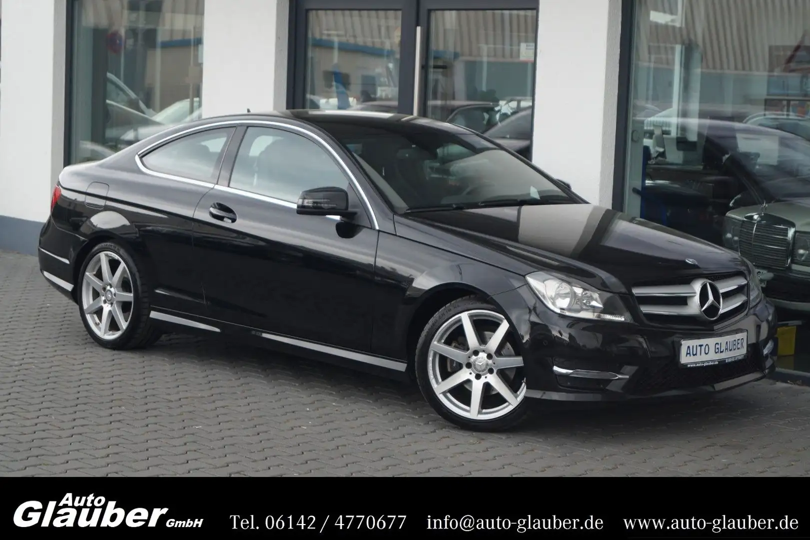 Mercedes-Benz C 180 CGI Coupe/BE/AMG/Navi/Leder/LM-18"/2.Hand Schwarz - 1