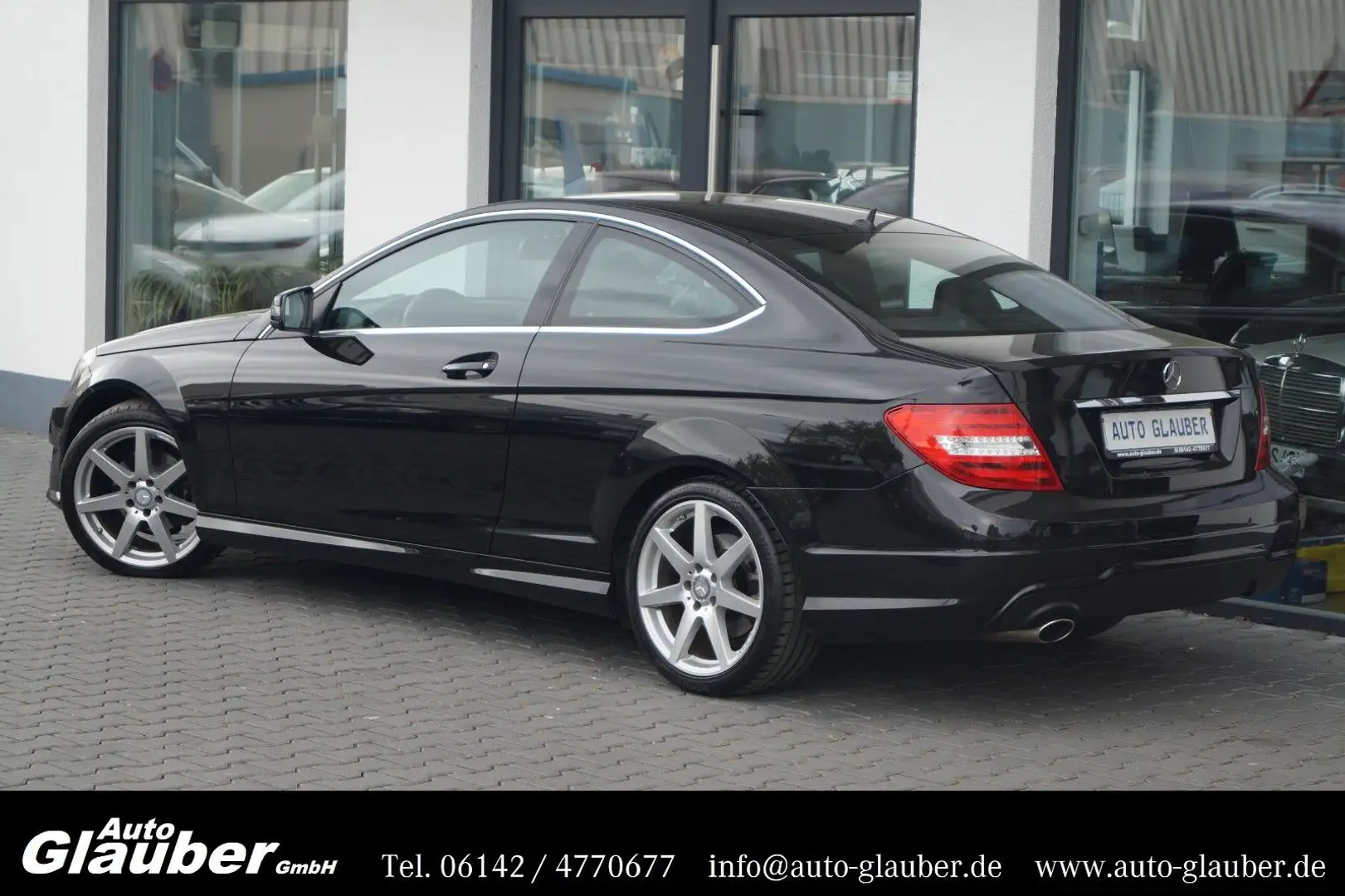 Mercedes-Benz C 180 CGI Coupe/BE/AMG/Navi/Leder/LM-18"/2.Hand Schwarz - 2