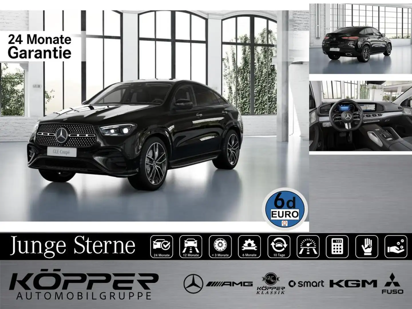 Mercedes-Benz GLE 450 d AMG 4M Coupé Night Advanced PLUS Airm. Noir - 1