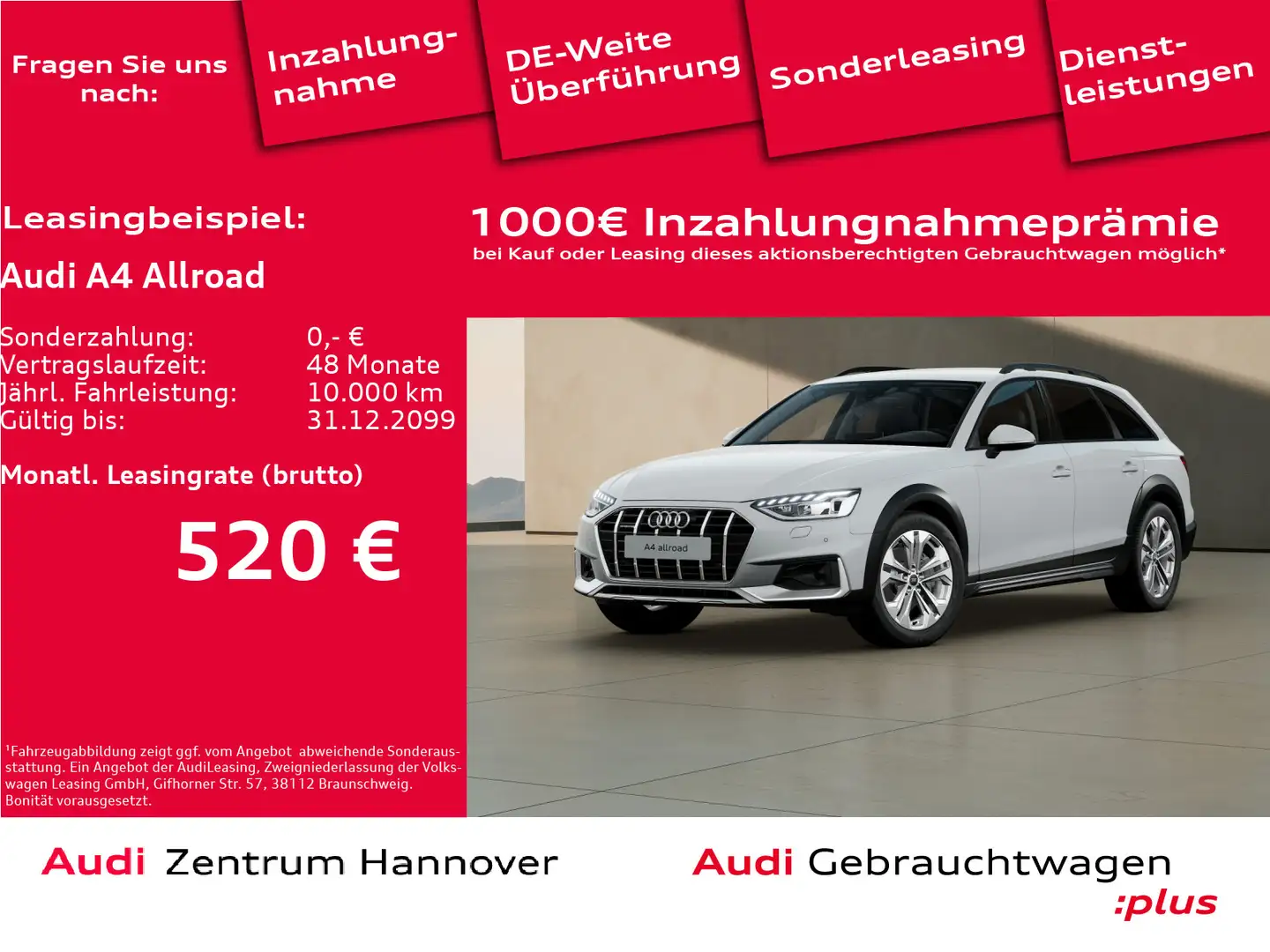 Audi A4 allroad A4 allroad quattro 40 TDI AHK LED Kamera NAvi vi Weiß - 1