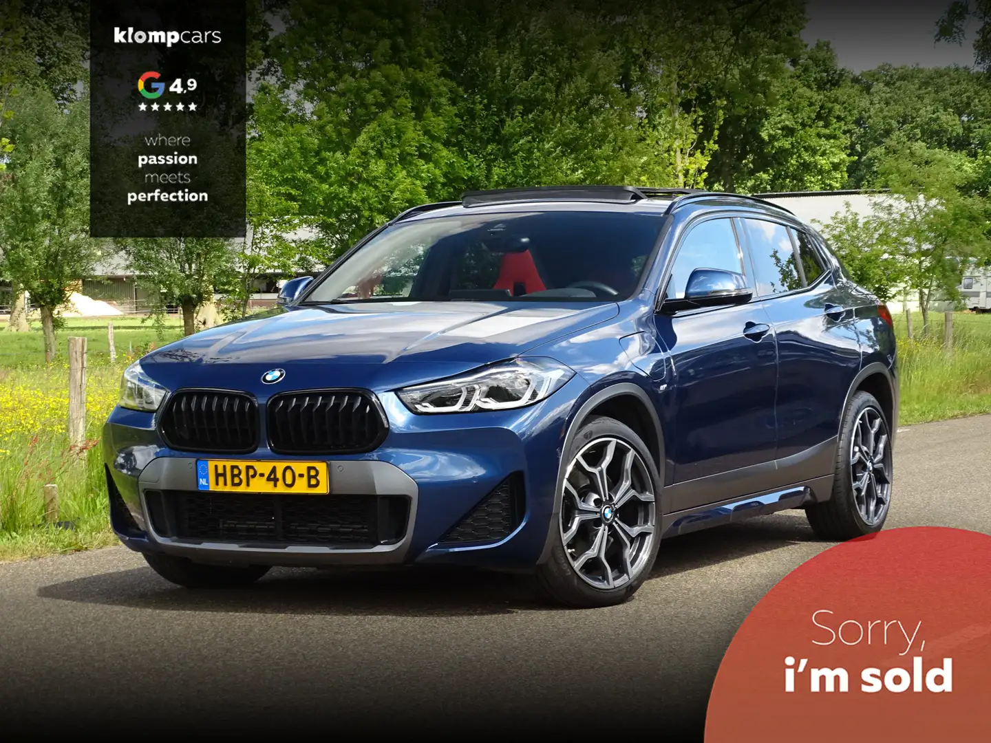 BMW X2 xDrive25e M-Sport | BTW | Carplay | Schuifdak | Sp Blau - 1
