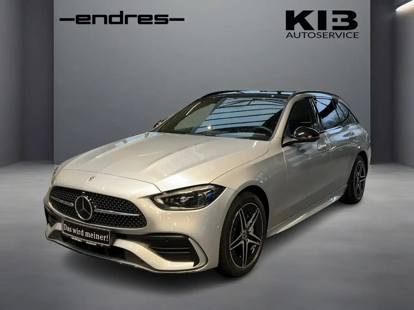 Mercedes-Benz C 300 T e AMG Line +LED+Wide+MBUX+Pano+HUD+Navi Argent - 1