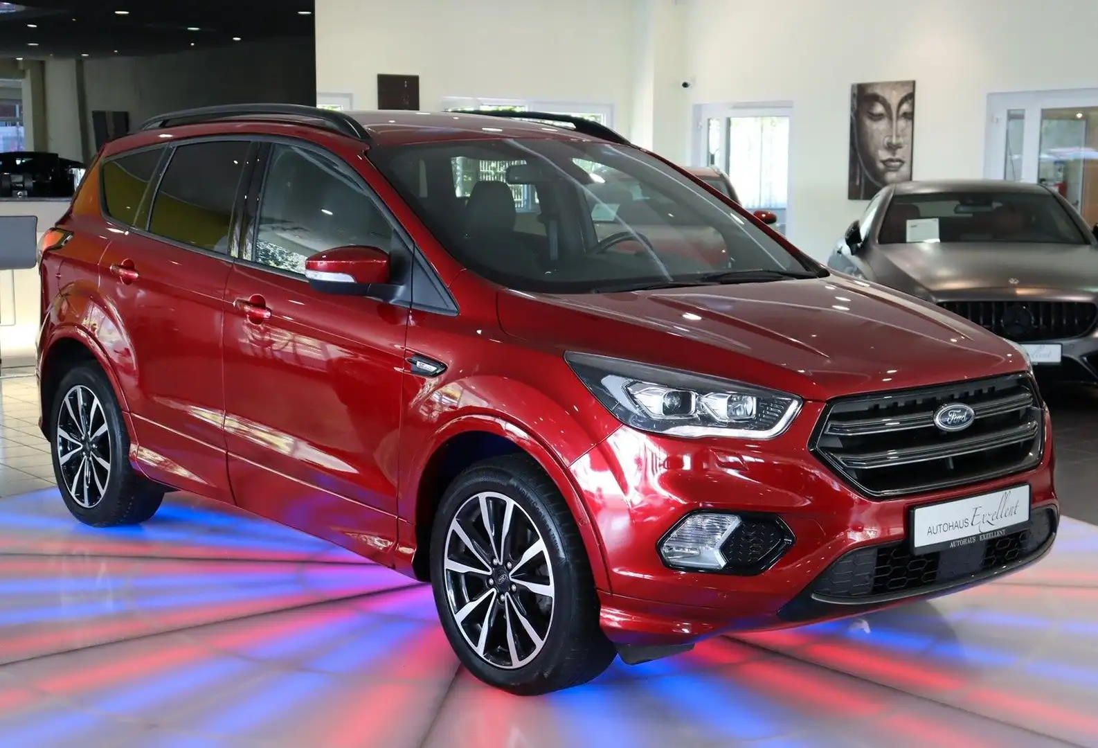 Ford Kuga ST-Line*LEDER*SHZ*NAVI*KAMERA*XENON*LHZ*ALU Rot - 2