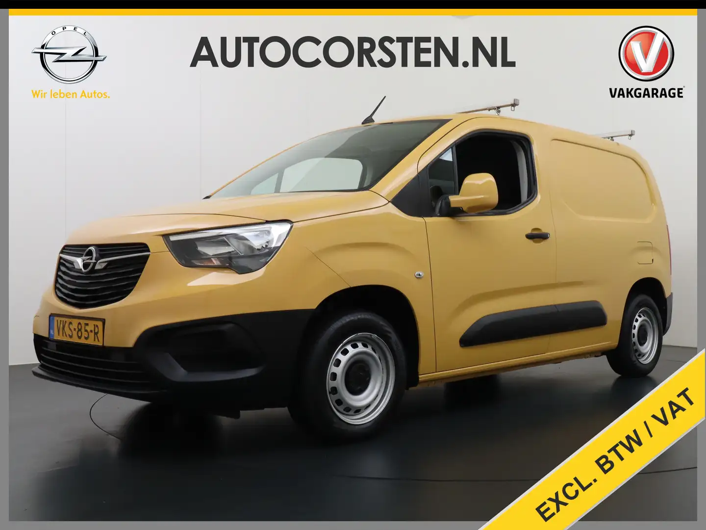 Opel Combo 1.5CDTI EURO6 9x Op voorraad! 3-Persoons Airco Cru Geel - 1