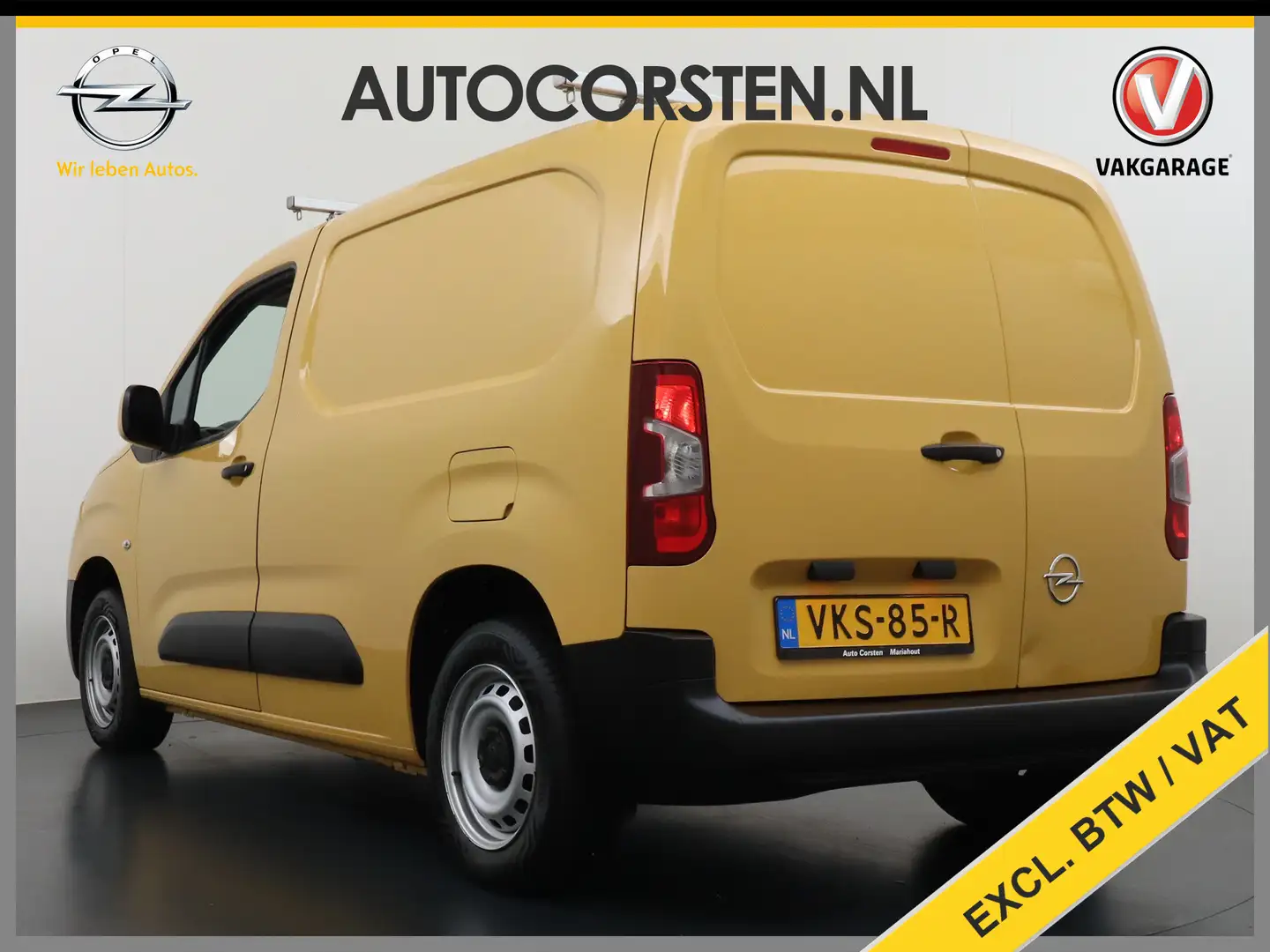 Opel Combo 1.5CDTI EURO6 9x Op voorraad! 3-Persoons Airco Cru Geel - 2