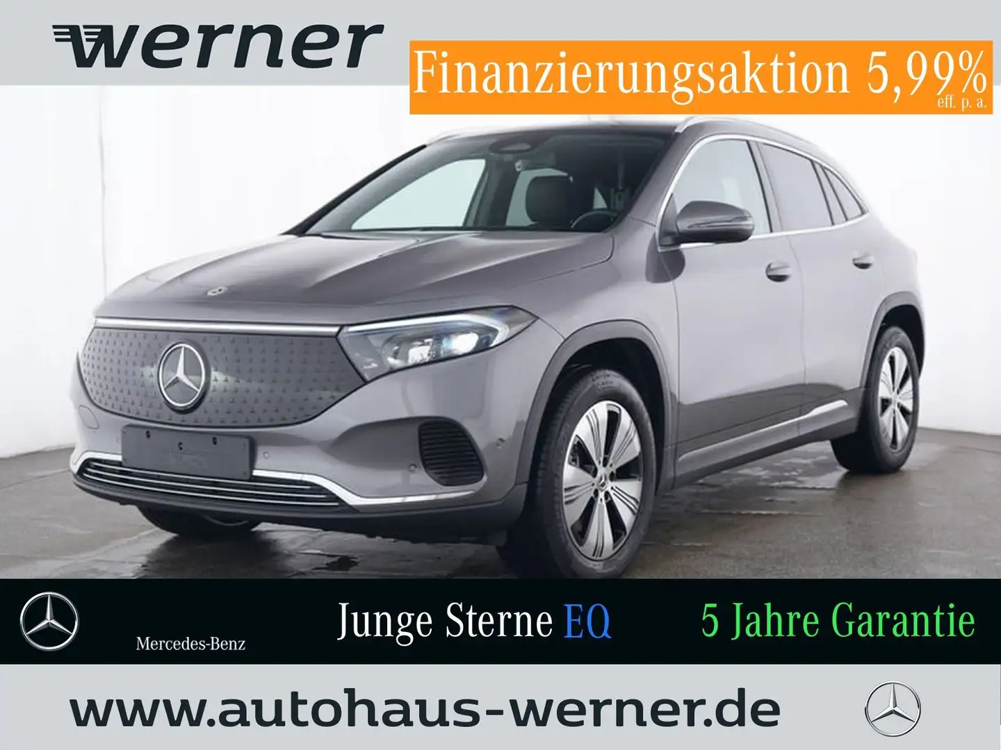 Mercedes-Benz EQA 300 4M PROG-ADV PANO DISTR WINTER VZA WDGS Grau - 1